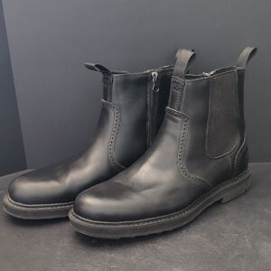 Timberland Squall Canyon Men's Black Waterproof Chelsea Boots,Size 8.5.